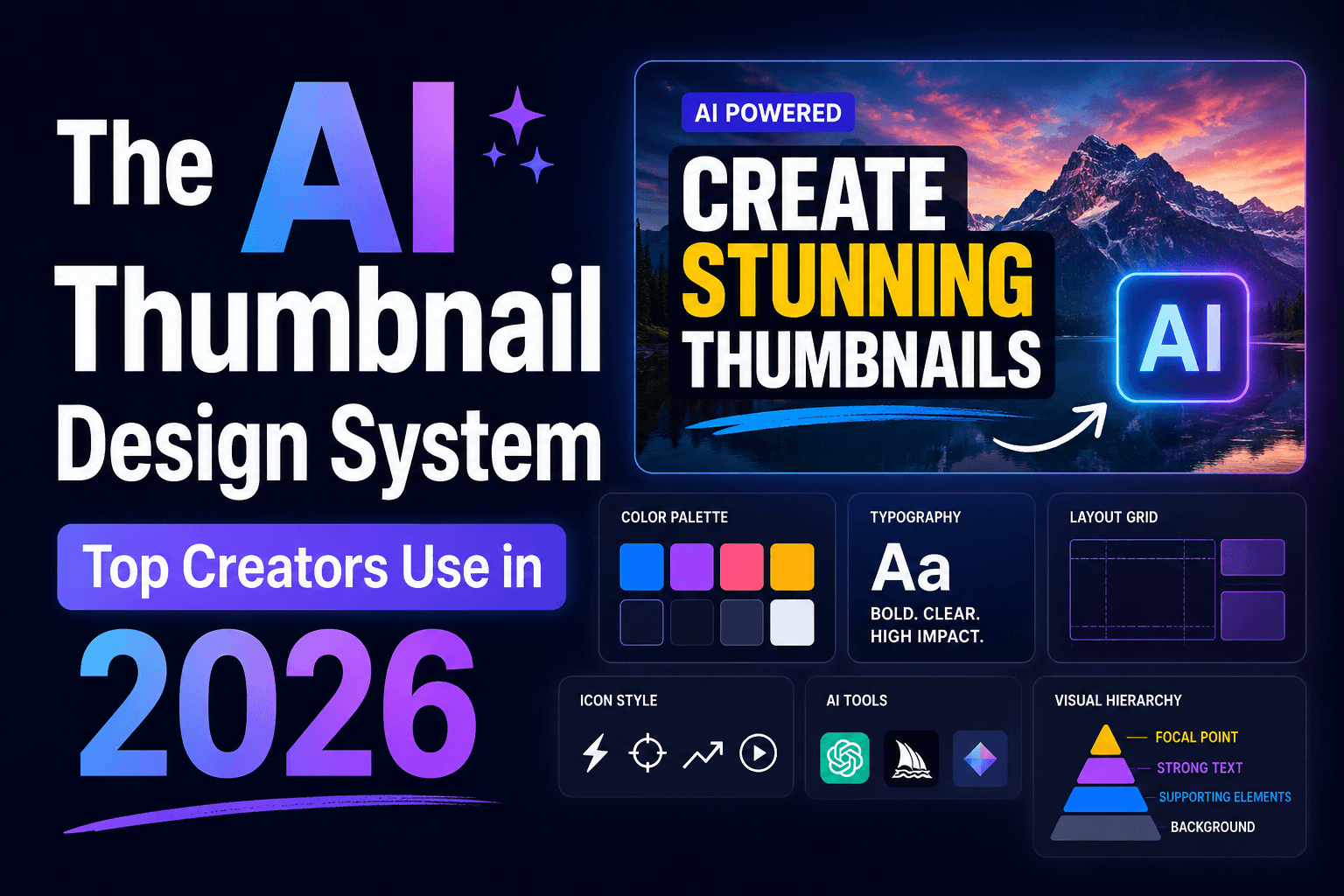 The AI Thumbnail Design System Top Creators Use in 2026